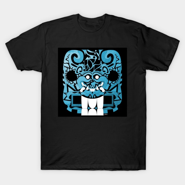 SMILE LIKE A COUGAR in el salvador art with patterns T-Shirt by jorge_lebeau